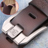 Famous Brand Luxury Designer Belts for Men Vintage Spilt Genuine Leather Pin Buckle Waist Strap Belt for Jeans High Quality 2022 Belts