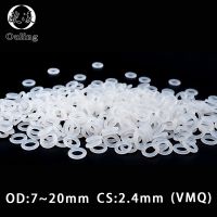 【DT】hot！ 15PCS/lot Silicone/VMQ O ring CS2.4mm Thickness OD7/8/9/10/11/12/13/14/15/16/17/18/19/20 Rubber Gasket