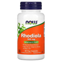 now Foods Rhodiola 500 mg 60 Veg Capsules Adaptogenic Herbs