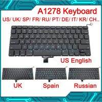 【City of Angels】 Reemplazo De Teclado สำหรับ Macbook Pro Accesorio Pro 13 Quot; A1278 2009 2010 2011 2012 Novedad Ee. UU ค่ะ Reino Unido España Francia Y Rusia