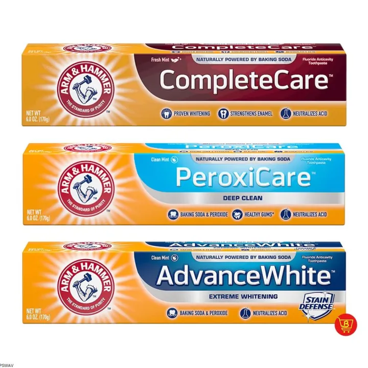 ARM HAMMER Toothpaste Care, PeroxiCare, Advance White) 170g