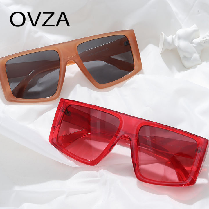 ovza-แว่นกันแดดแฟชั่นไซส์ใหญ่แว่นกันแดดสำหรับผู้หญิงดีไซน์เนอร์ปี2022แว่นกันแดดชายเลนส์ไล่ระดับสี-s6016