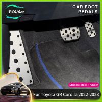 เคสไอแพดที่เหยียบรถยนต์สำหรับ Toyota Corolla Accessories 2022 2023 GR เบรครถแป้นคลัทช์อะลูมินัมอัลลอยอุปกรณ์เสริมแผ่นกันลื่น