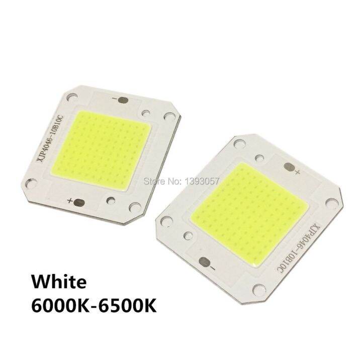 worth-buy-5ชิ้น50w-ไฟ-led-cob-chip-พลังงานสูง-dc12v-แหล่งกำเนิดแสง-dc32v-400nm-840nm-หลอดไฟสีขาวสีขาวเย็นอุ่นสเปกตรัมเต็มที่3000k-30000k