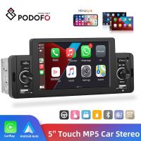 Podofo 5 Car Radio 1Din CarPlay Android Auto Multimedia Player Bluetooth MirrorLink FM Receiver For Volkswagen Nissan Toyota