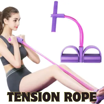 8 Type Elastic Tension Rope Gym Fitness Sport Rubber Loop Pull