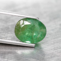 3.10 ct มรกต สีเขียว แซมเบีย ทรงไข่ (Green Emerald Zambia)