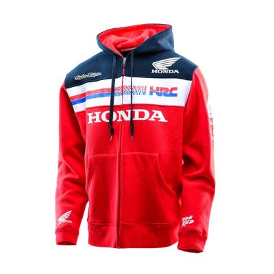 เสื้อแจ็คเก็ตผ้าฝ้ายแบบมีซิป moto gp honda