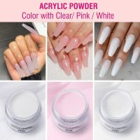 ปริมาณสูงอะคริลิคแกะสลักเล็บ Polymer Tip Extension ภาษาฝรั่งเศสคำสีชมพูสีขาวใสกาว Rhinestone Nail Art Supplies-Shief