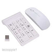 ~ [LACOOPPIA1] 18 Keys Mini 2.4G Numeric Keypad Wireless Number Pad w/ Mouse for Laptop Desktop