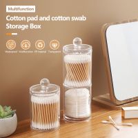 [NEW] Makeup Cotton Pad Organizer Bathroom Storage Box For Cotton Swabs Rod Cosmetics Jewelry Qtip Container Bathroom Organizer