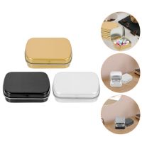 15 Pcs Mini Tin Box Containers Lids Traveling Accessories Small Metal Iron Jar Case Tinplate Storage Holder Travel Candy Jars Storage Boxes