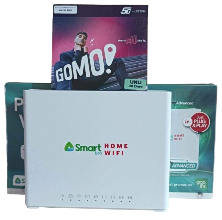 OPENLINE! SMART Bro Home WiFi LTE-Advanced CAT 6 w/ GOMO SIM UNLI data ...