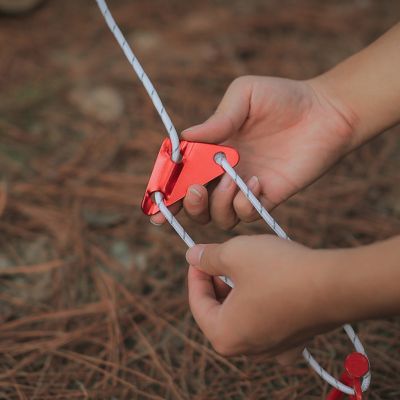【CW】 10Pcs Tent Rope Aluminum Alloy Outdoor Camping Wind Stopper Awning Adjustable