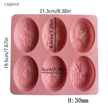 3D Round & Square 6-Cavity Silicone Soap Mold Making Cake mold