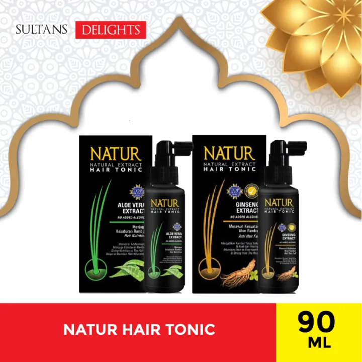 NATUR Hair Tonic Natural Extract 90ml Hair Tonic Ginseng Extract