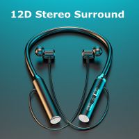 Wireless Headphones Bluetooth 5.0 Stereo Sound Neckband Earphones Magnetic Sports Waterproof TWS Earbuds Fone Headset With Mic Over The Ear Headphones