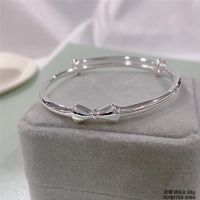 Hong Kong is born s999 silver bow bracelet womens joker sweet girl students present female girlfriends