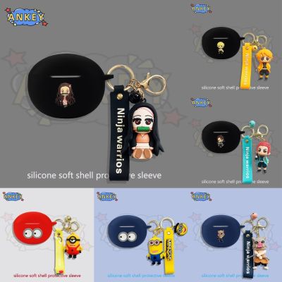 Suitable for Case For Realme Buds Air 5 Pro T100 Air 2 Air 3 Neo Earphone Silicone Cover Lovely Boy Earbuds Soft Protective Headphone Headset Skin