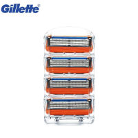 FashionElectric มีดโกนหนวดใบมีด Original Gillette Fusion Power ใบมีดโกนหนวด Cassettesnd เครื่องโกนหนวดสำหรับผู้ชายมีดโกนเครา4ชิ้นแพ็ค