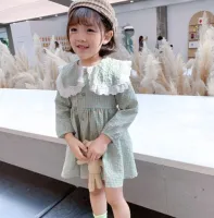 Child store. ชุดเด็กผู้หญิงสไตล์เกาหลี ชุดลายสก๊อตแขนยาวพร้อมกระเป๋าสะพาย ชุดกระโปรงแฟชั่น เสื้อผ้าเด็กผู้หญิงแฟชั่นน่ารัก