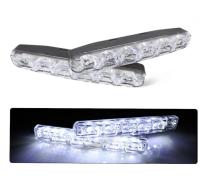 2ซิ้น ไฟ 6LED DRL Daytime Running Light การขับรถไฟตัดหมอกไฟในเวลากลางวัน 12V