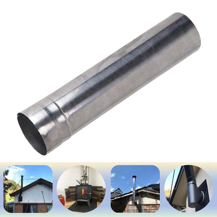 Gommie Stove Pipe Chimney Exhaust Pipe Flue Extension Tube for Winter