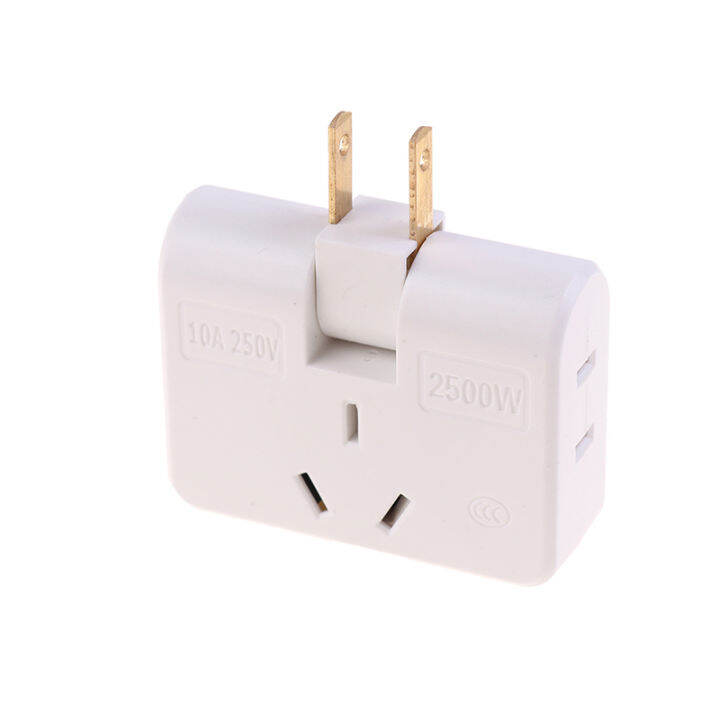 [JINXING] 3in1 Extension Plug Adapter 2-prong Rotatable 180 Degree ...