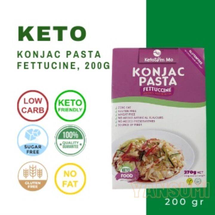 KONJAC PASTA FETTUCCINE Zero Fat Vegan Friendly Diabetic and Keto
