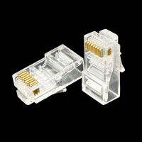 COMNEN ปลั๊กแบบโมดูลาร์เชื่อมต่อผ่าน Rj45 6A/Cat6เครือข่ายคอมพิวเตอร์/FTP ชุบทอง1.2/1.1มม. สายเคเบิลอีเทอร์เน็ตรูปลาย