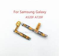 1หน่วย Memohon สำหรับ Samsung Galaxy A5 A520 A520F A720 A720F ปุ่มปรับระดับเสียงด้านข้างมีปุ่มปรับระดับเสียงอะไหล่สายอ่อน