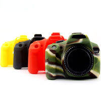 เคสกล้องซิลิโคนที่มีสีสันสำหรับ Canon EOS 1300D 1500D ฝาครอบกล้องยางนุ่มผิวกันลื่นกล้อง SLR แขนอุปกรณ์เสริม