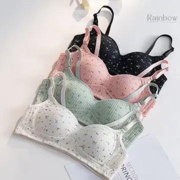 Floral Rainbow Lace Push-Up Bra