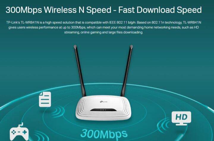 ประกัน-lt-tp-link-tl-wr841n-300mbps-wireless-n-router-เราเตอร์-อุปกรณ์ขยายสัญญาณไวไฟ-network-kit-it