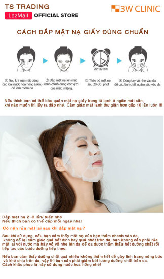 Bộ 10 miếng mặt nạ dưỡng da than hoạt tính 3w clinic charcoal fresh mask - ảnh sản phẩm 3