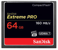 SanDisk Extreme Pro CF Card 64 GB Speed R 160MB/S W150MB/S (SDCFXPS-064G-X46)