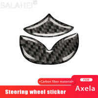 คาร์บอนไฟเบอร์รถพวงมาลัยศูนย์ควบคุมเกณฑ์บาร์ BC คอลัมน์สติกเกอร์ตกแต่งพิเศษสำหรับมาสด้า A Xela อุปกรณ์เสริม