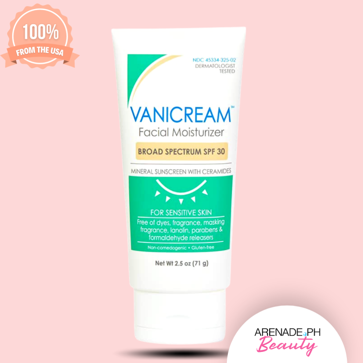 Vanicream Facial Moisturizer Mineral Sunscreen With Ceramides Broad