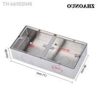 ✘ Double Triple Type 86 Stainless Steel Button Box Surface Mount Universal Wall Switch Socket Junction Box