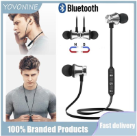 YOVONINE ฟรีกระเป๋าไร้สายบลูทูธหูฟังหูฟังพร้อมไมโครโฟน XT11สเตอริโอกันน้ำกีฬาแม่เหล็กหูฟังคล้องคอในหู