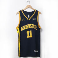 ผู้ชายขายร้อน2023 Golden State Wagorss #11 Klay Thompson Swingman Jersey-สีดำ