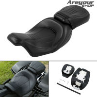 Areyourshop รถจักรยานยนต์คนขับที่นั่งผู้โดยสารพอดีสําหรับ Driver Passenger Seat for Harley Davidson XL1200N XL883N CVO Street Glide Limited Road King Road Glide Electra Glide Standard Ultra Limited 2009-2022