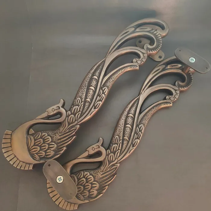 Handle Pintu Rumah Kuningan Motif Burung Merak Asli Kuningan Lazada Indonesia