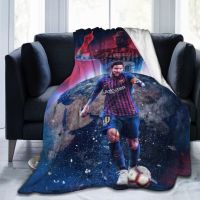 2023 in stock barcelonas Messi Blanket Ultra Soft Throw Flannel Blanket Warm Printed Fashion Washable Blanket for Bed Couch Chair Living Room ，Contact the seller to customize the pattern for free