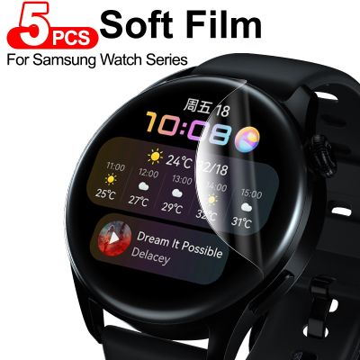 5Pcs Screen Protector For Huawei Watch GT 2 Pro 46mm 42mm Soft Film For Huawei Watch 3 pro Ultra-thin Full Film Cover