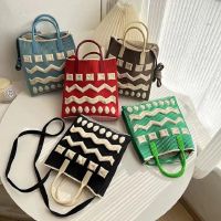 Tote Bag Fashionable Knit Bag Shoulder Bag Large Tote Bag Simple Knit Bag Knit Bag Wool Bag