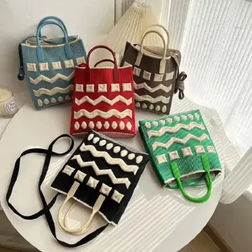 Knitwear sling cheap bag