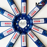 ใบปัดน้ำฝน BOSCH แท้ รุ่น Advantage ขนาด 12-26 นิ้ว ติดตั้งง่าย ปัดสะอาด มาตฐานเยอรมัน(คู่+เดี่ยว)