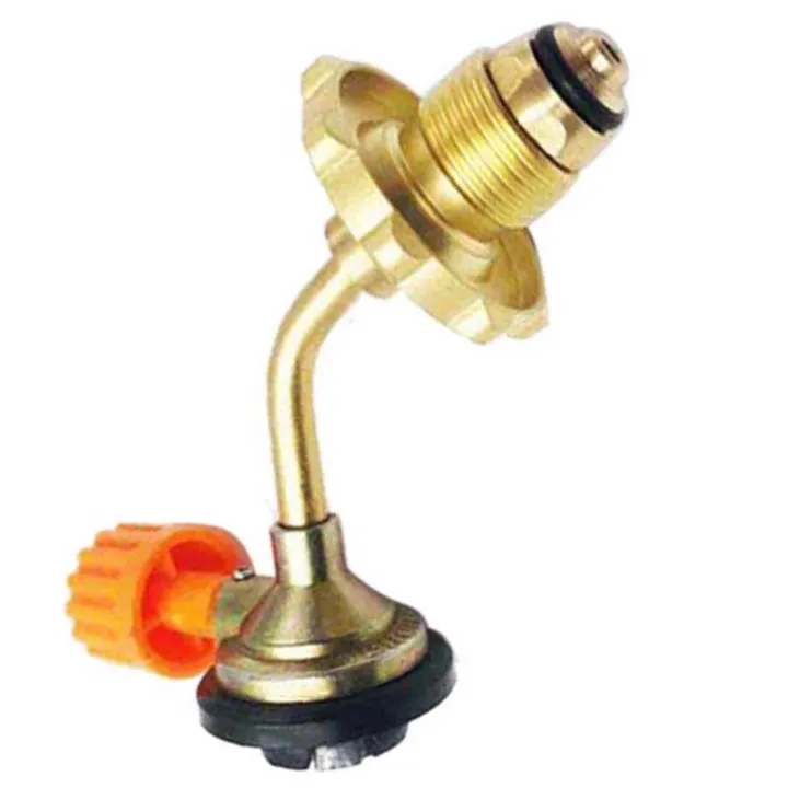 Outdoor Portable Camping Butane Gas Cylinder Fuel Tank Filler Connector Adapter Valve Safe