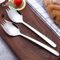 Twister.CK 2 In 1 Stainless Steel Fork Spoon Spork Cutlery Set Kitchen Outdoor Utensil Tool